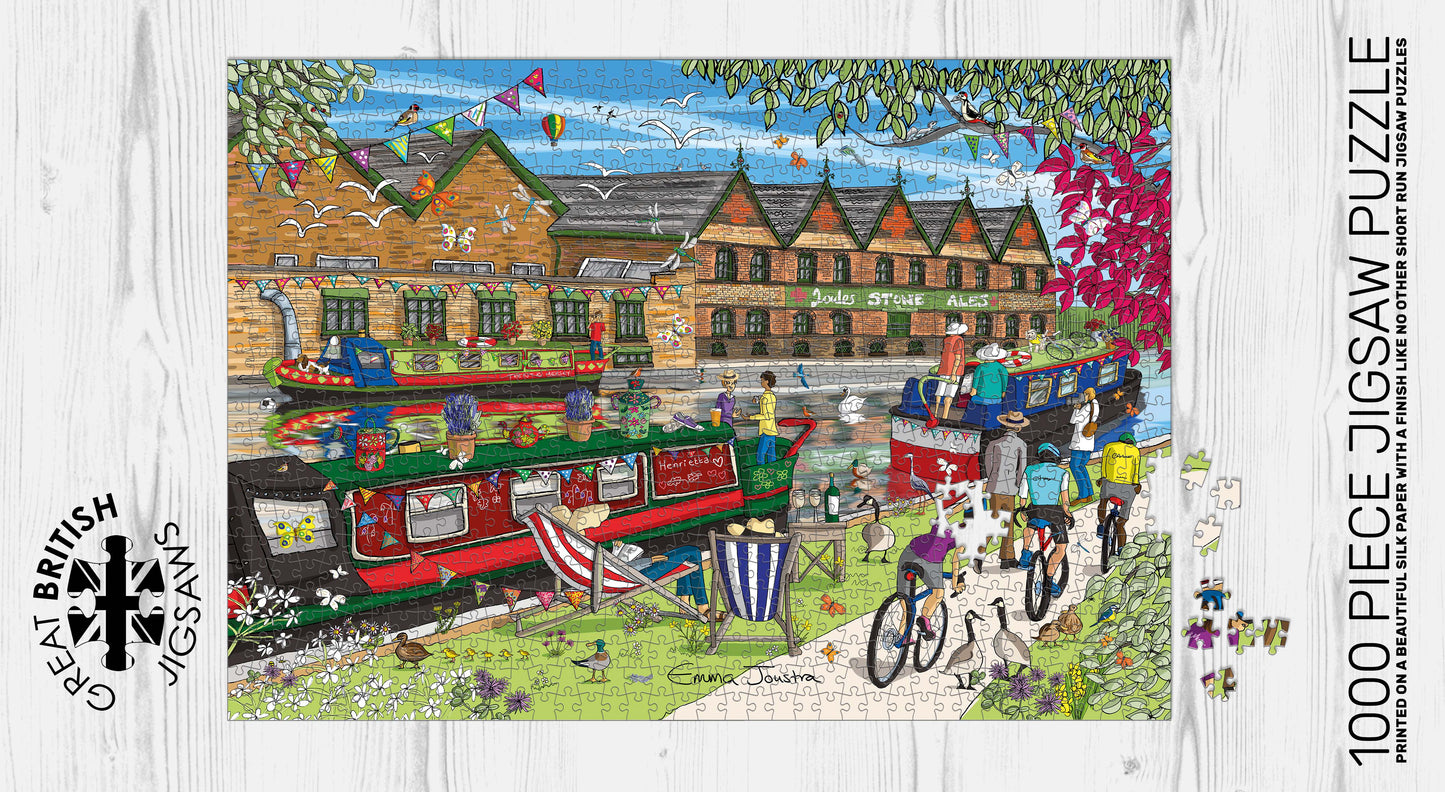 Along the towpath 1,000 piece jigsaw puzzle