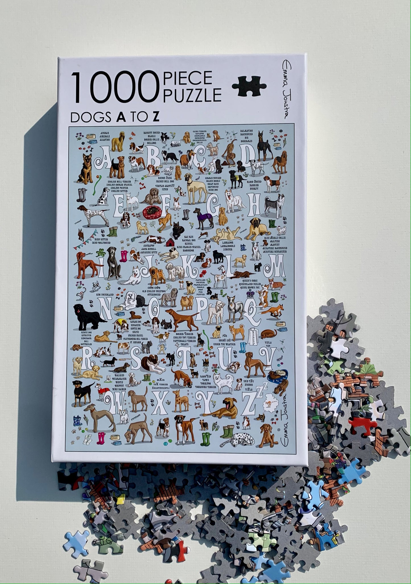 Dogs A to Z 1,000 piece jigsaw puzzle
