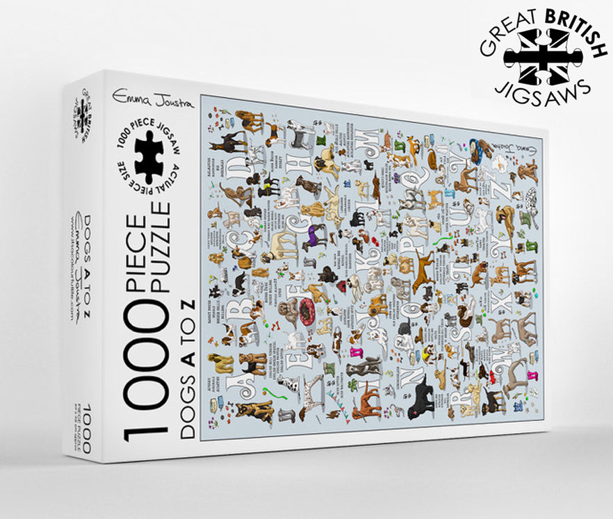 Dogs A to Z 1,000 piece jigsaw puzzle
