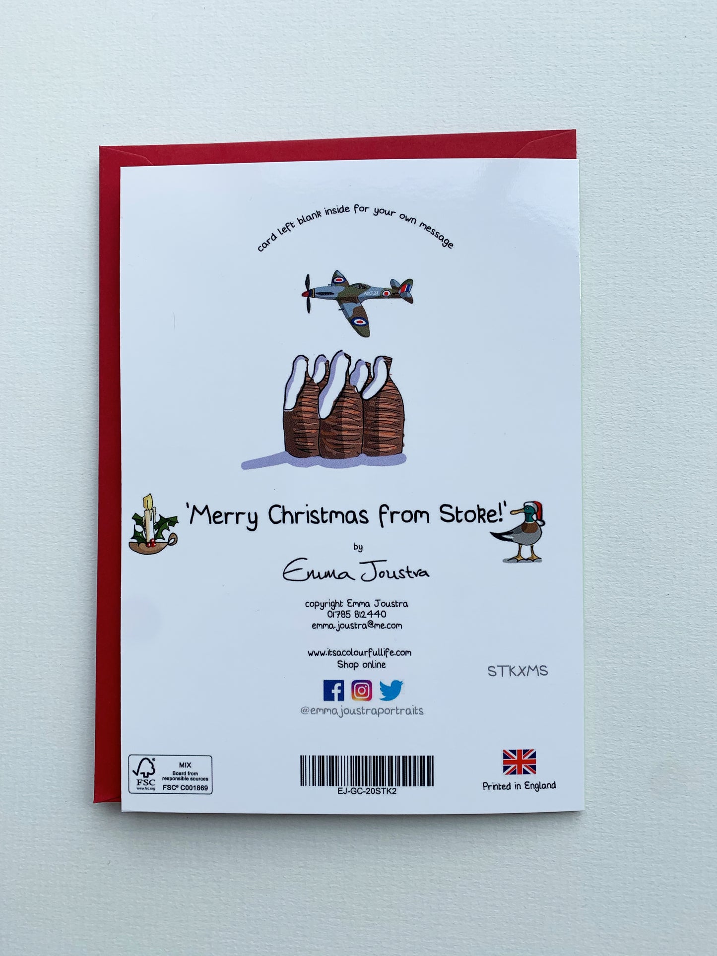 'Merry Christmas from Stoke' 177mm x 127mm