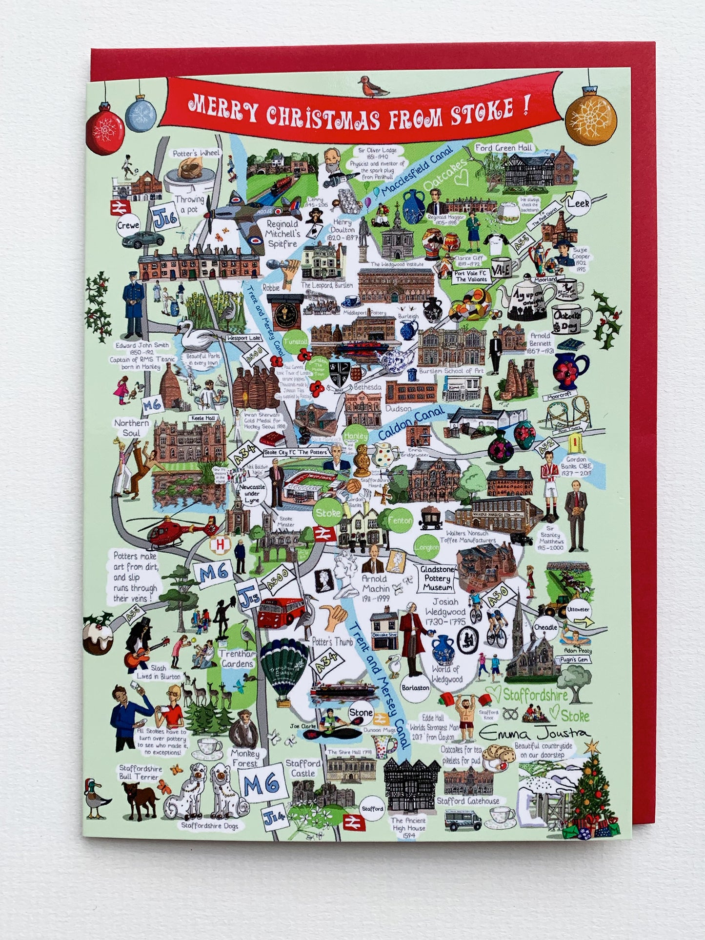 'Merry Christmas from Stoke' 177mm x 127mm