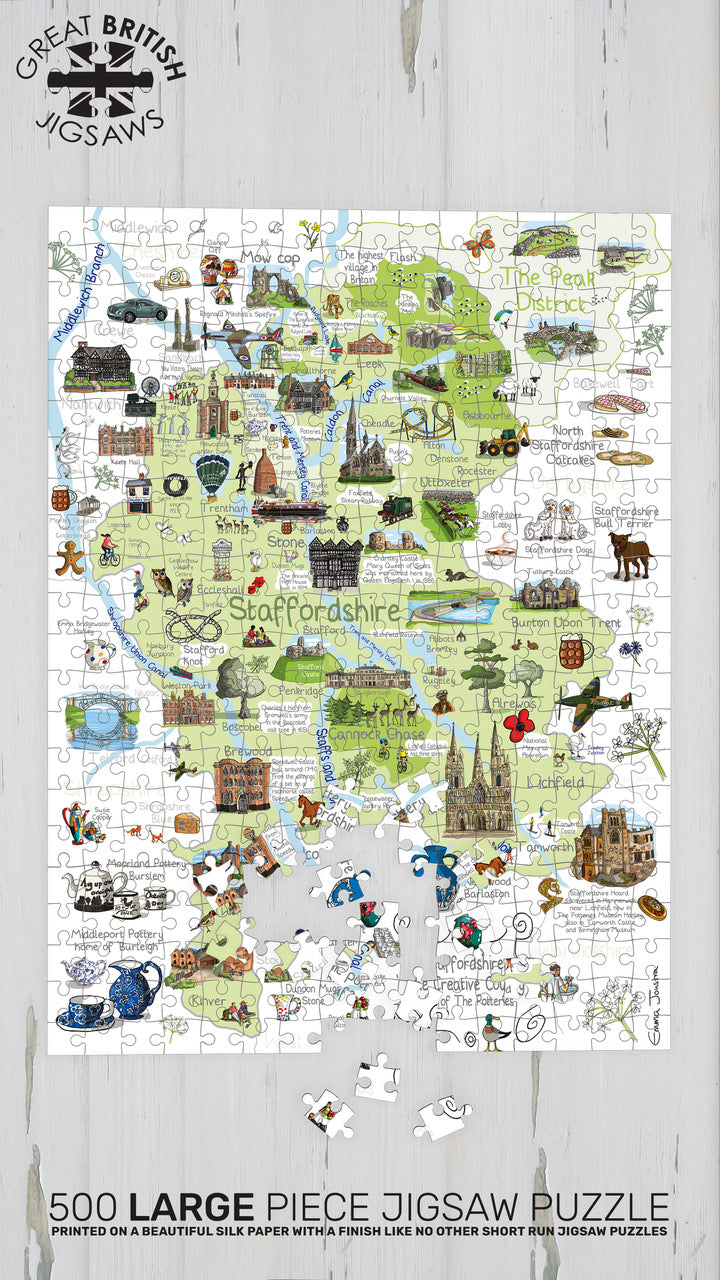 Staffordshire 500 XL piece jigsaw puzzle