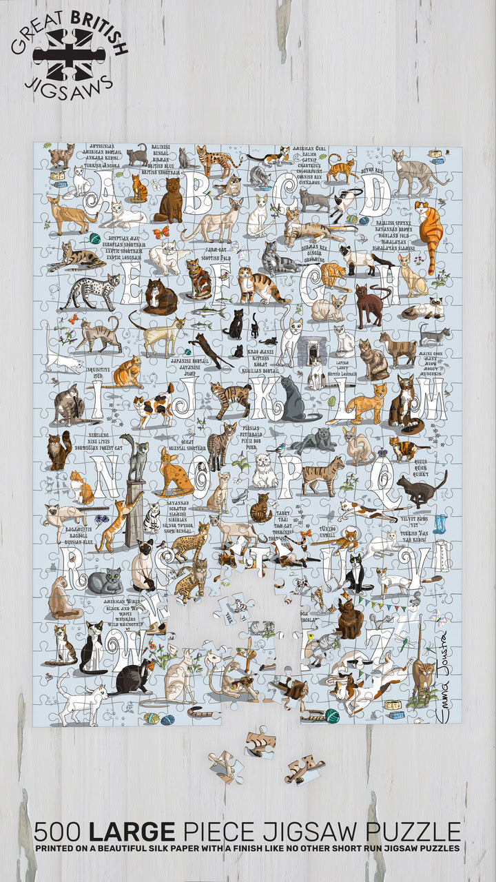 Cats A to Z 500 XL piece jigsaw puzzle