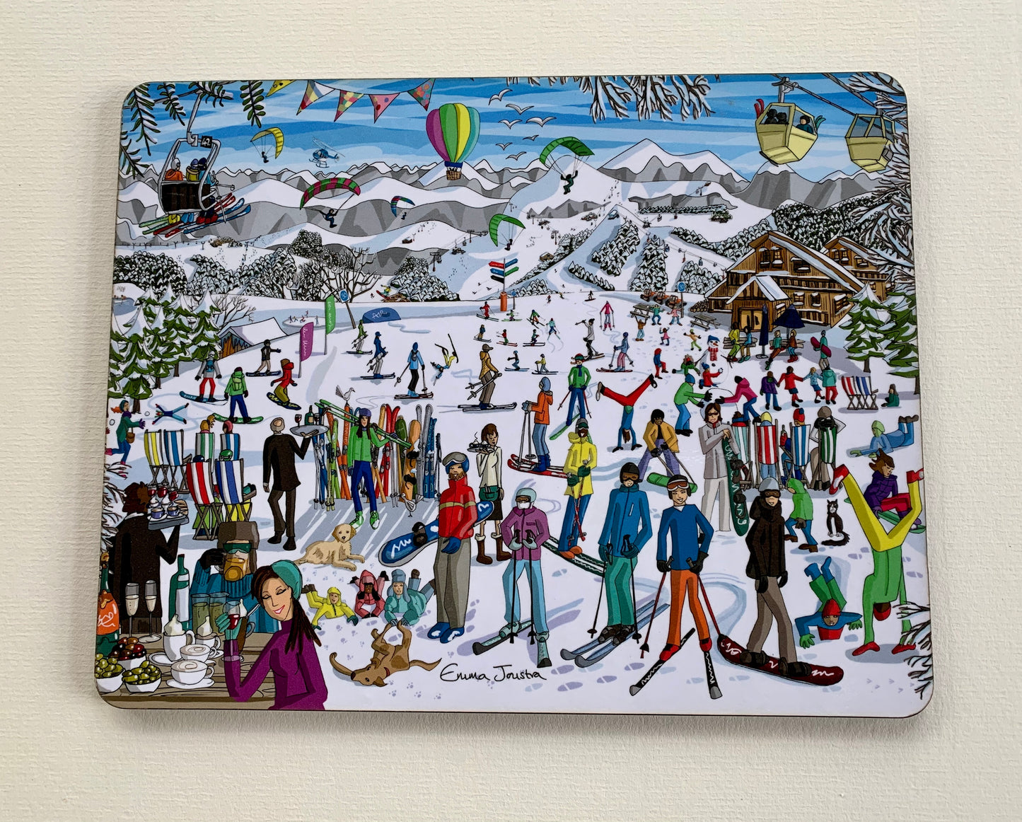 Winter - Ski place mat