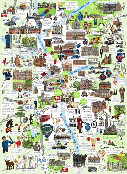 The Six towns of the Potteries