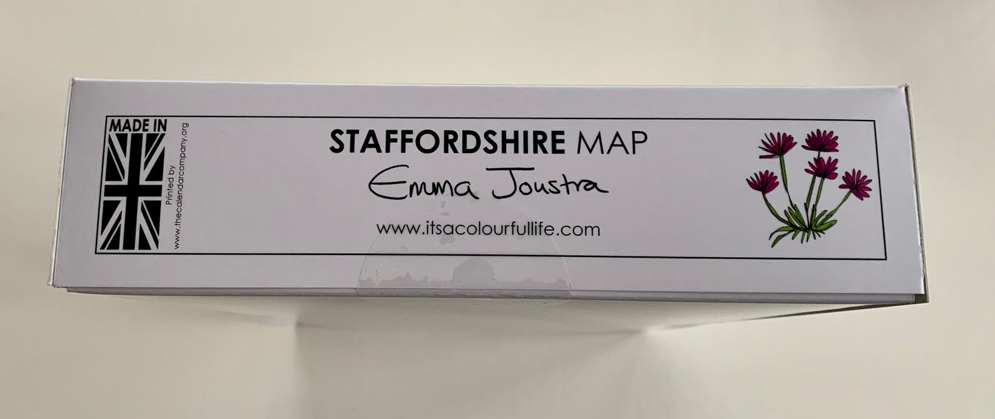 Staffordshire 'Map' 1,000 piece jigsaw puzzle