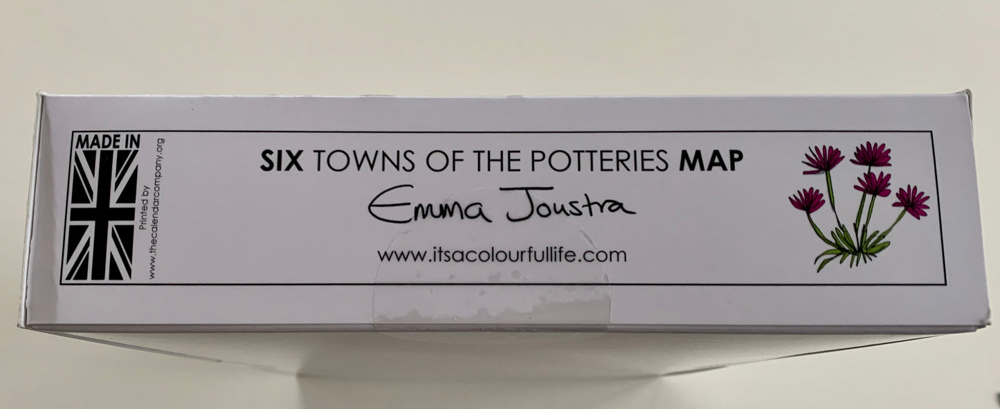 Six Towns of The Potteries 'Map' 1,000 piece jigsaw puzzle