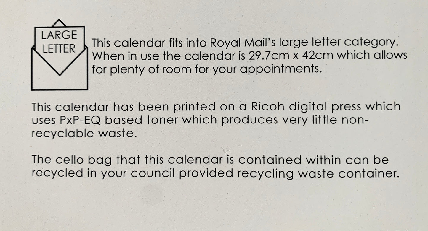 'There's No Place Like Stone' Calendar 2025