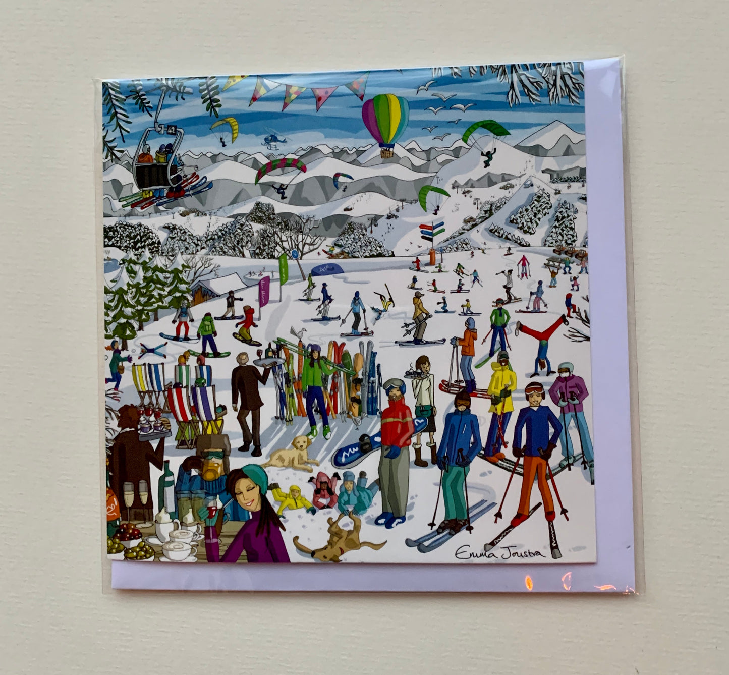 Winter - Apres Ski Greetings Card