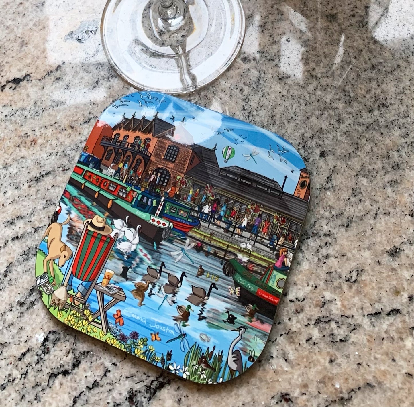 Crown Wharf coaster