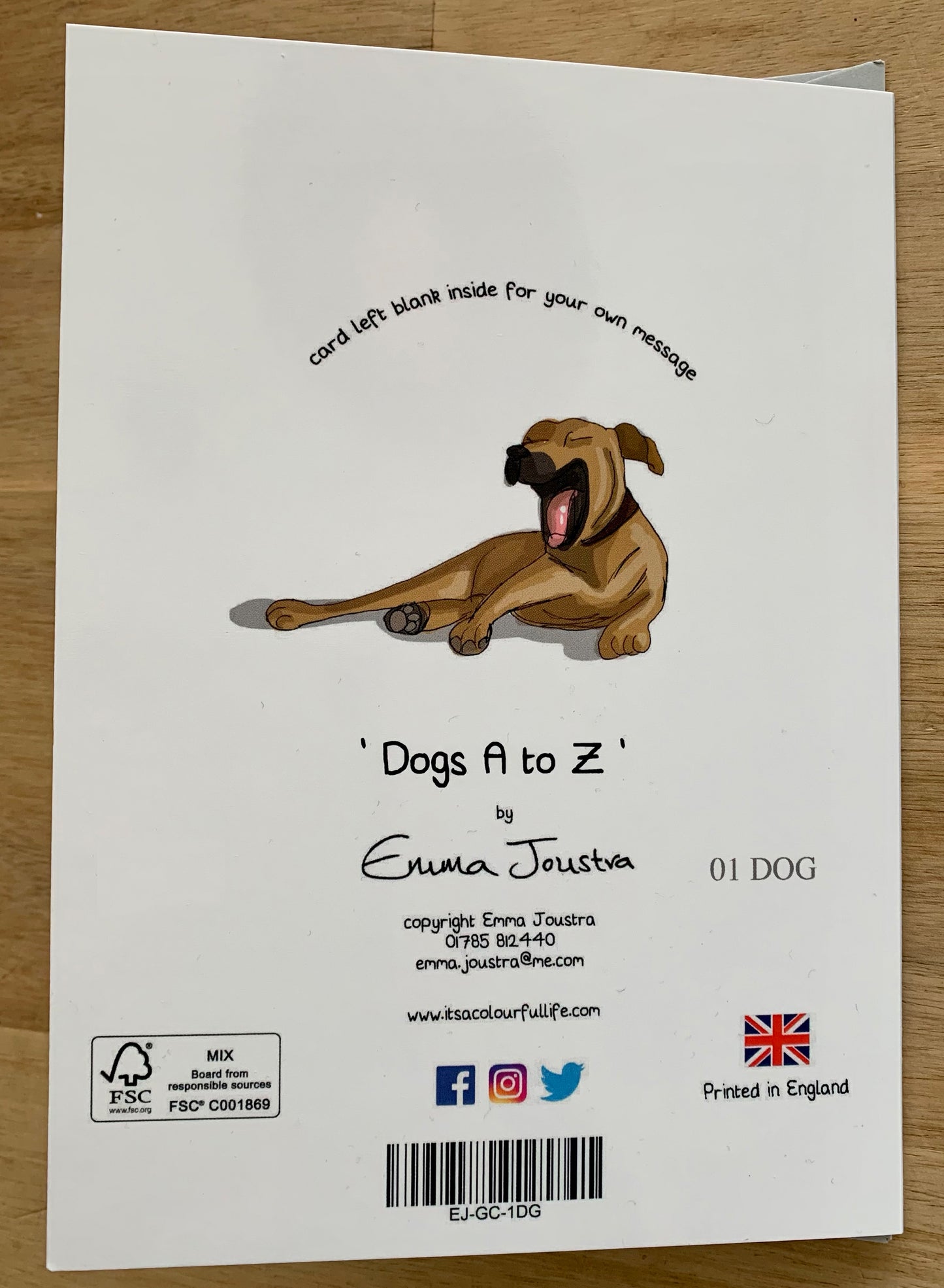 'Dogs A to Z' 177mm x 127mm