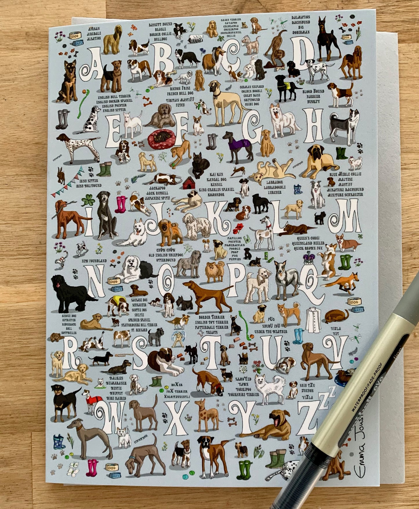 'Dogs A to Z' 177mm x 127mm