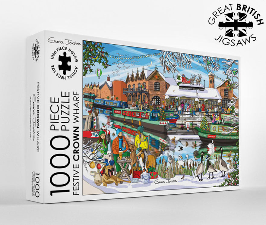 Festive Crown Wharf 1,000 piece jigsaw puzzle