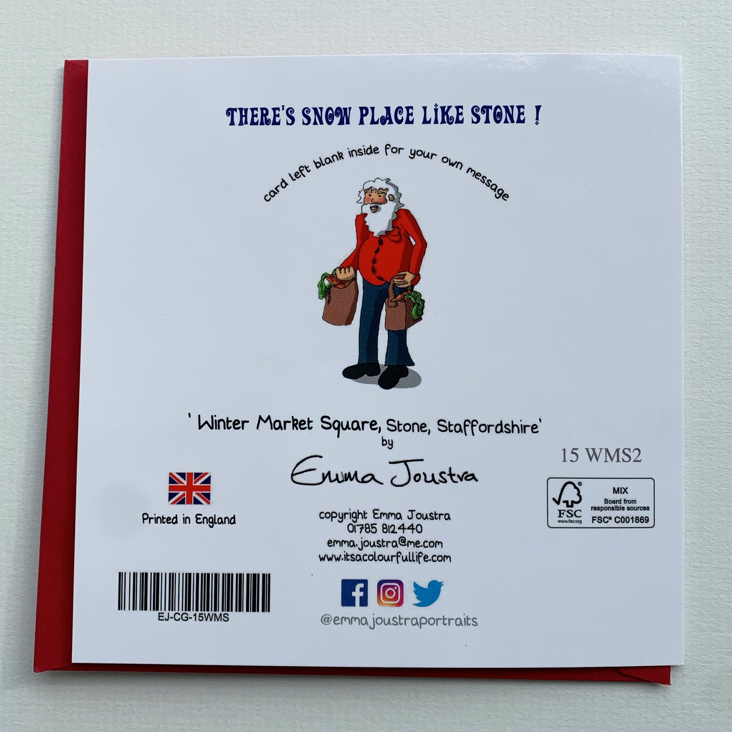'Winter Market Square' Christmas Card