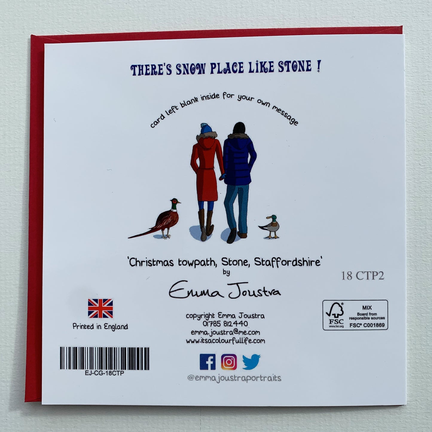 'Christmas towpath'Christmas Card