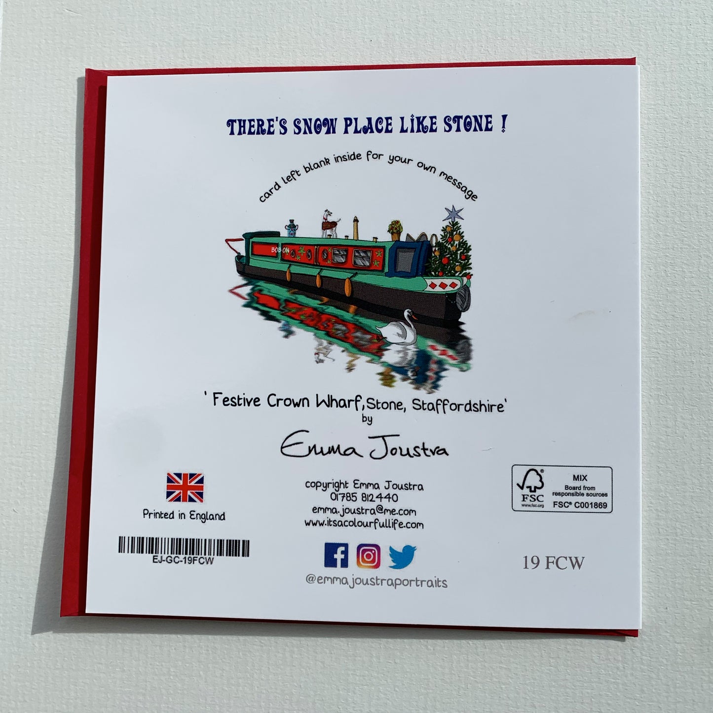 'Festive Crown Wharf'Christmas Card