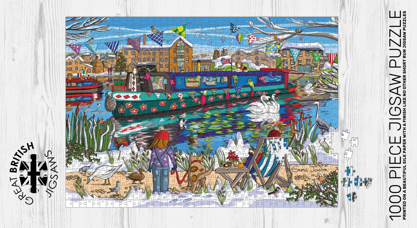 Winter Canal 1,000 piece jigsaw puzzle