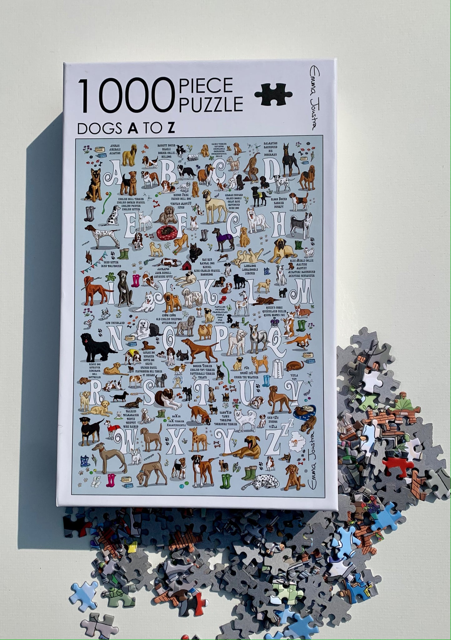 Dogs A to Z  1,000 piece jigsaw puzzle