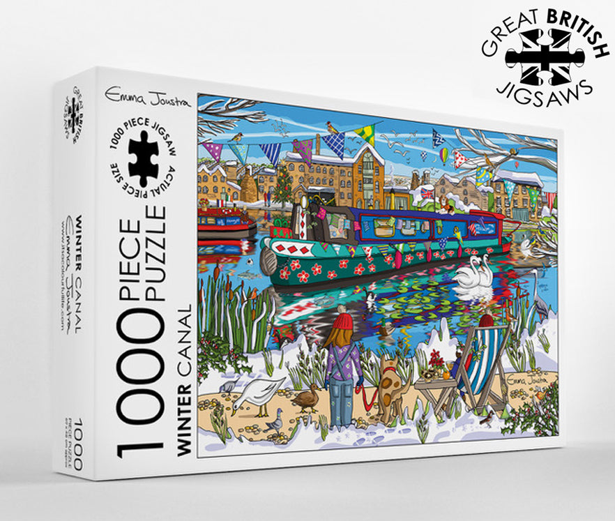 Winter Canal 1,000 piece jigsaw puzzle