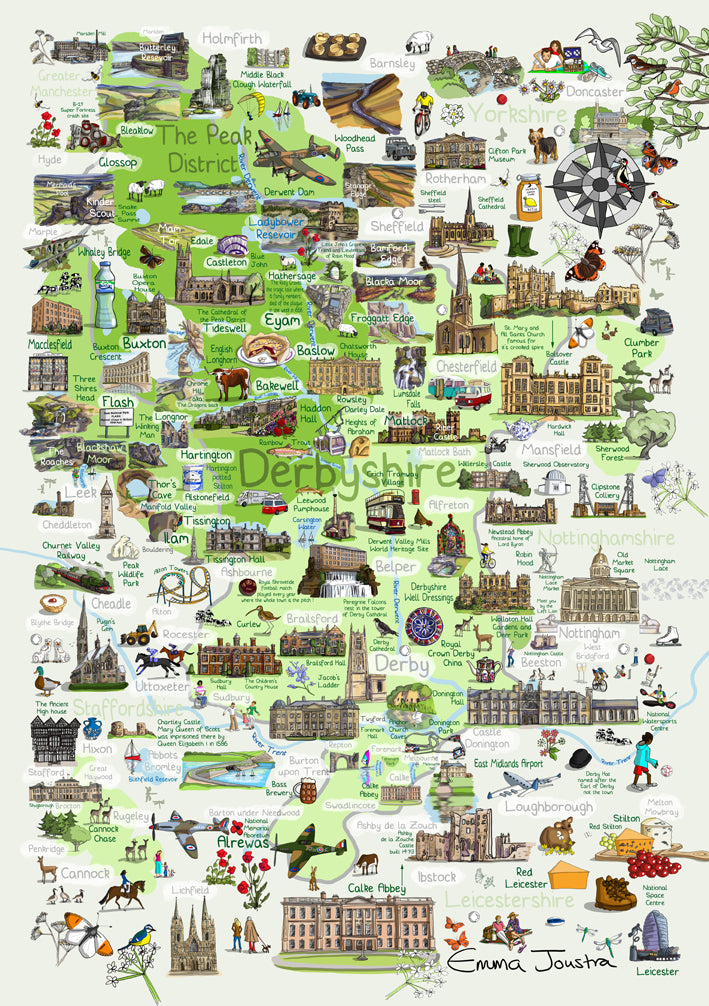 Derbyshire 1,000 piece jigsaw puzzle