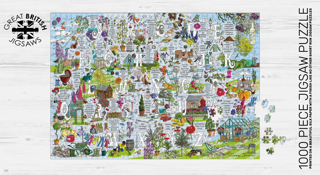 Garden A to Z 1,000 piece jigsaw puzzle