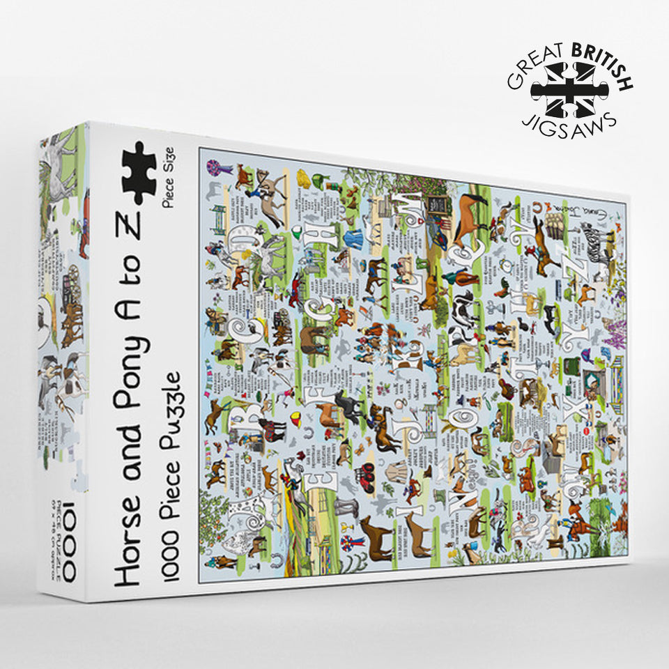 Horse and Pony A to Z  1,000 piece jigsaw puzzle