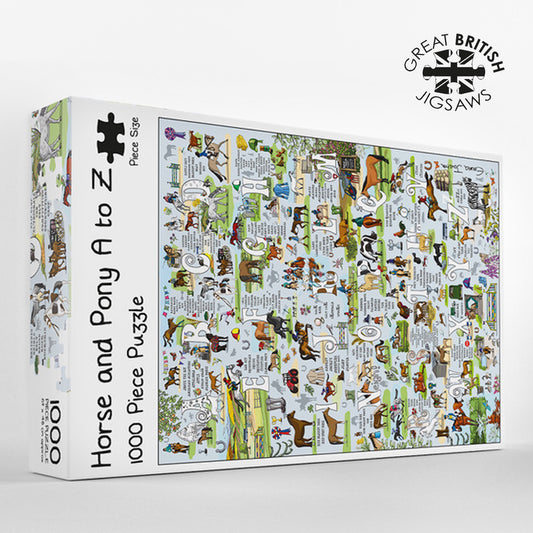 Horse and Pony A to Z  1,000 piece jigsaw puzzle