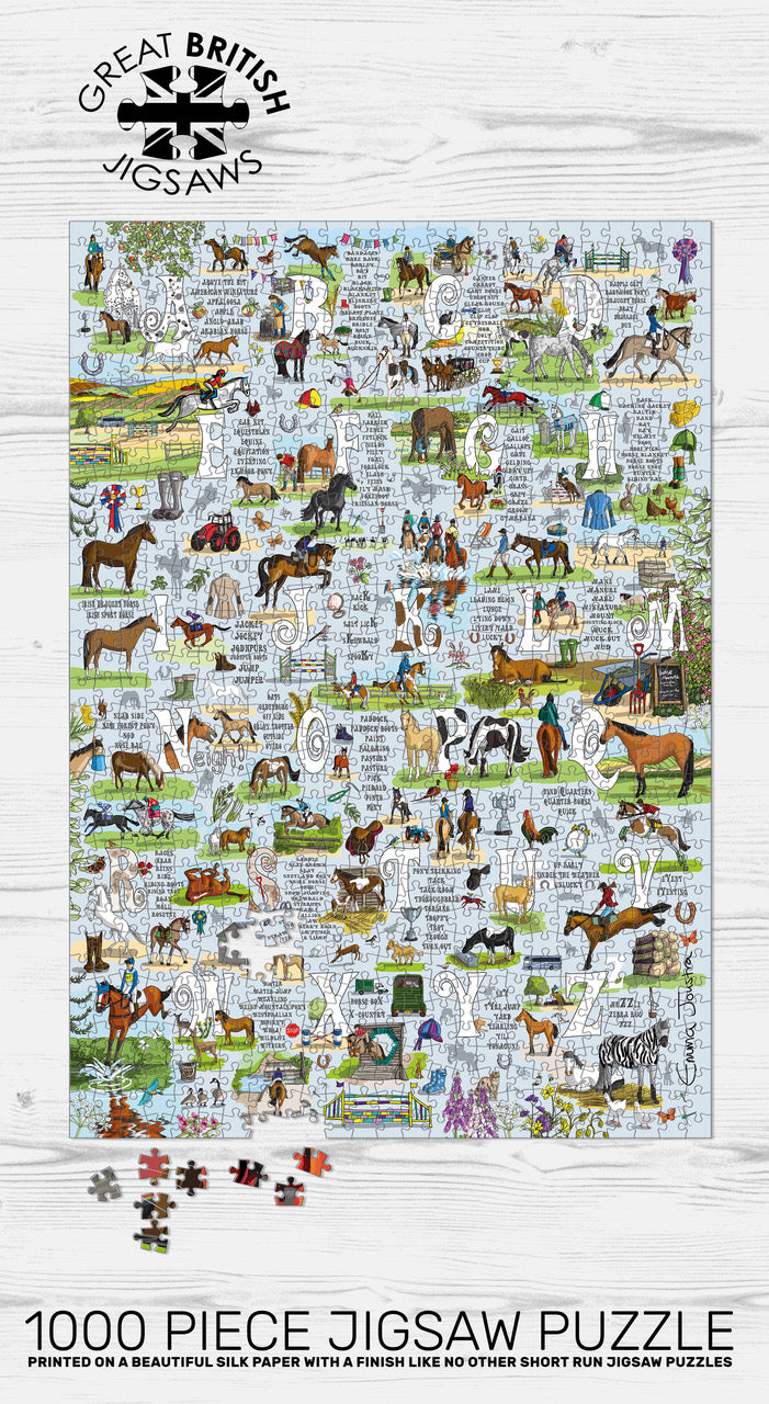 Horse and Pony A to Z  1,000 piece jigsaw puzzle