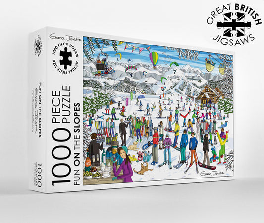 Fun on the slopes 1,000 piece jigsaw puzzle