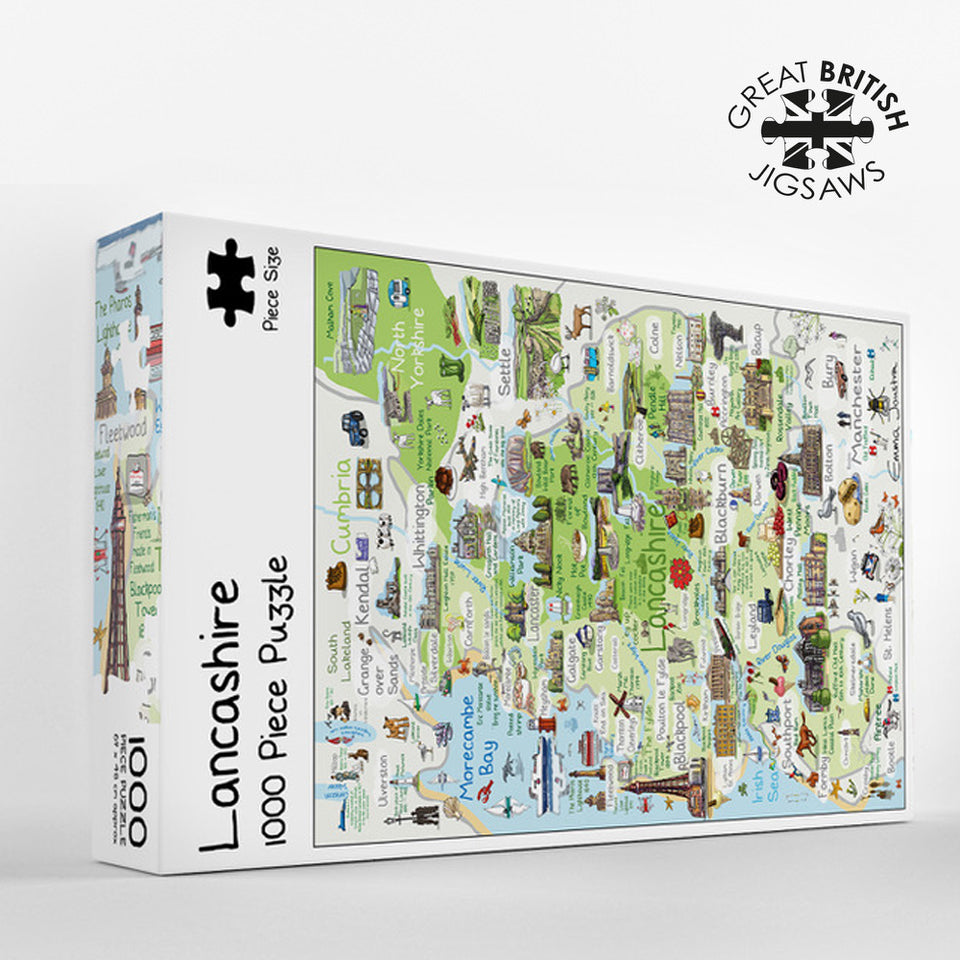 Lancashire 1,000 piece jigsaw puzzle