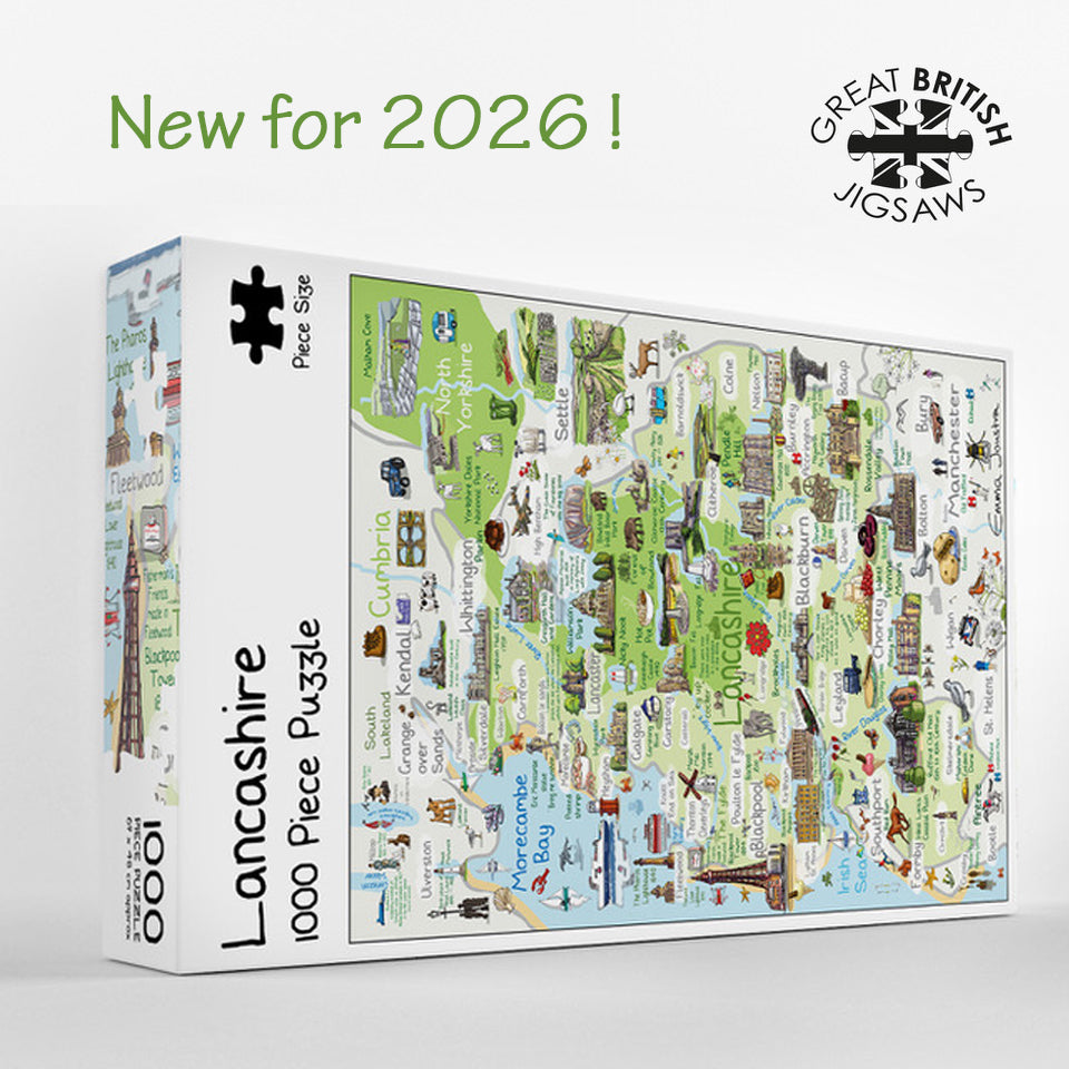 Lancashire 1,000 piece jigsaw puzzle