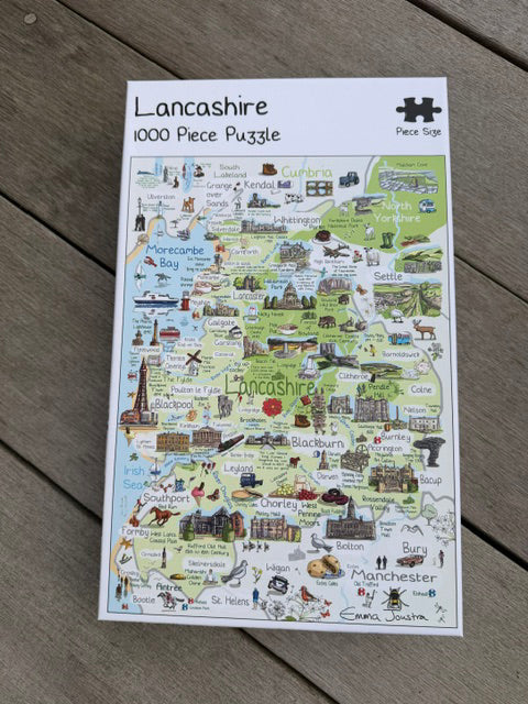 Lancashire 1,000 piece jigsaw puzzle