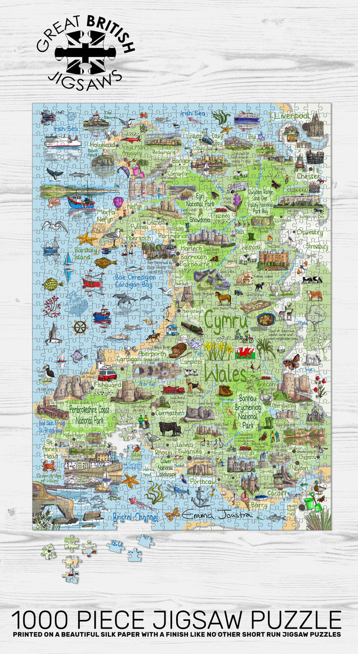 Cymru Wales 1,000 piece jigsaw puzzle
