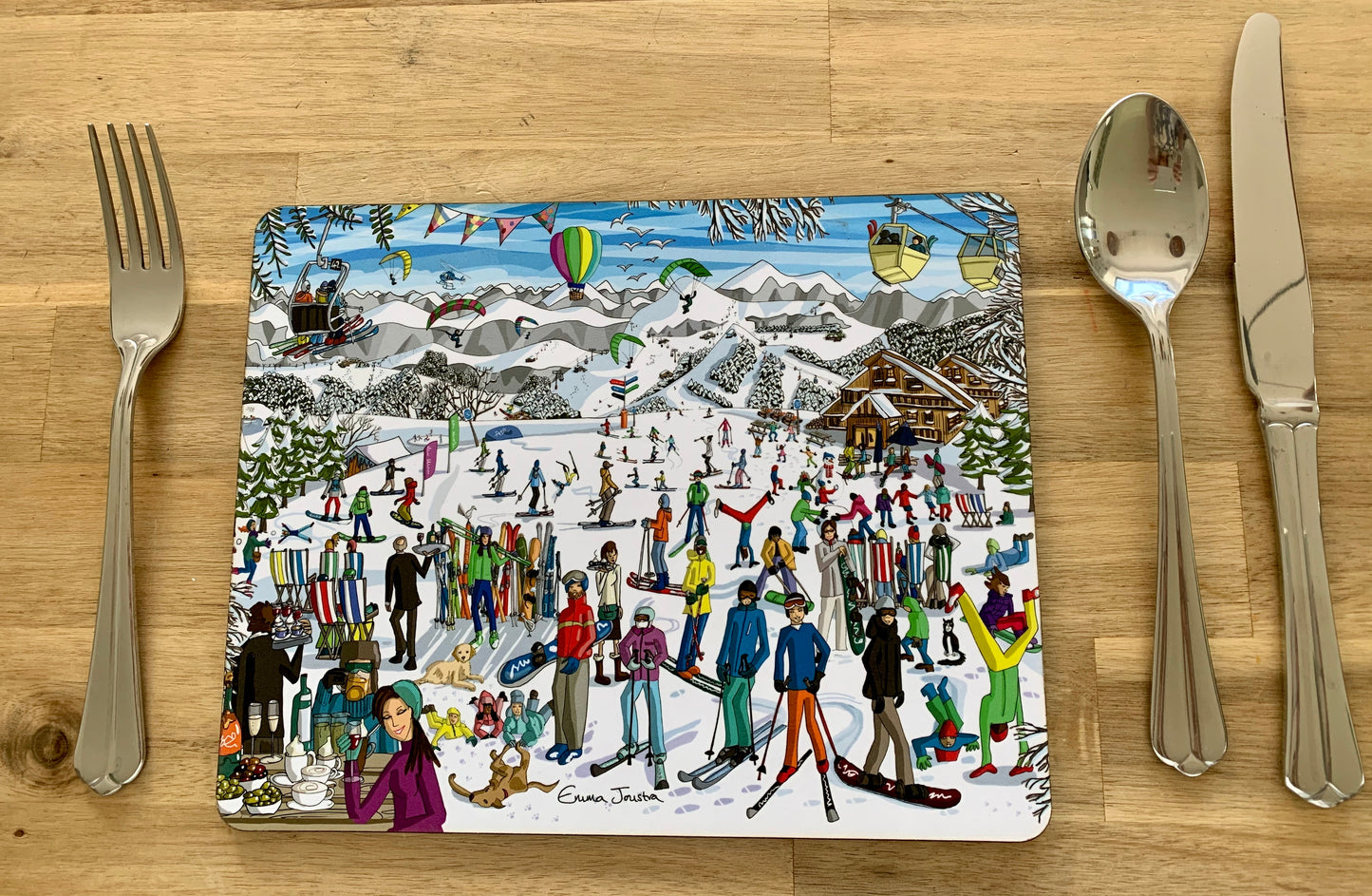 Winter - Ski place mat