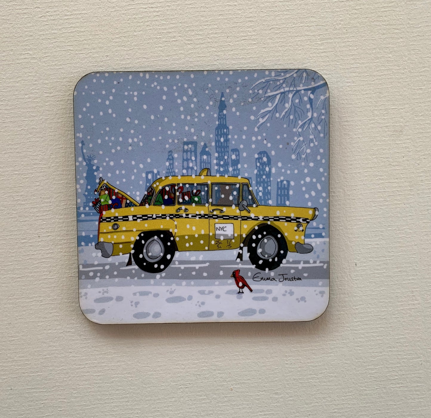 New York Taxi Card and Coaster set