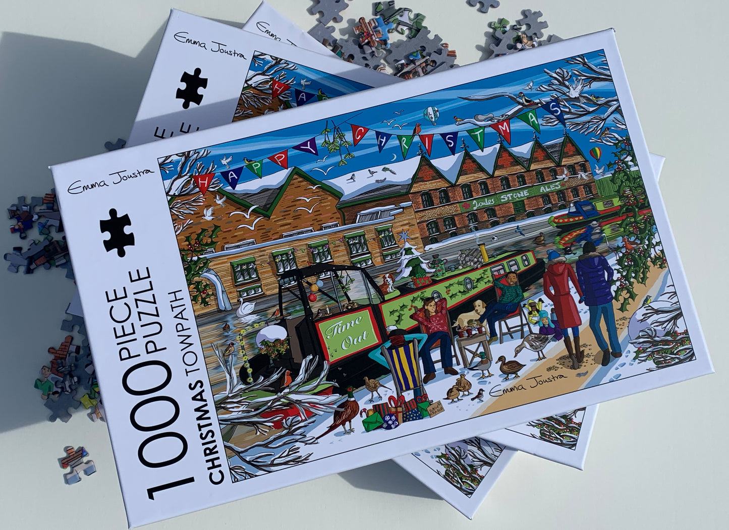 Christmas towpath 1,000 piece jigsaw puzzle