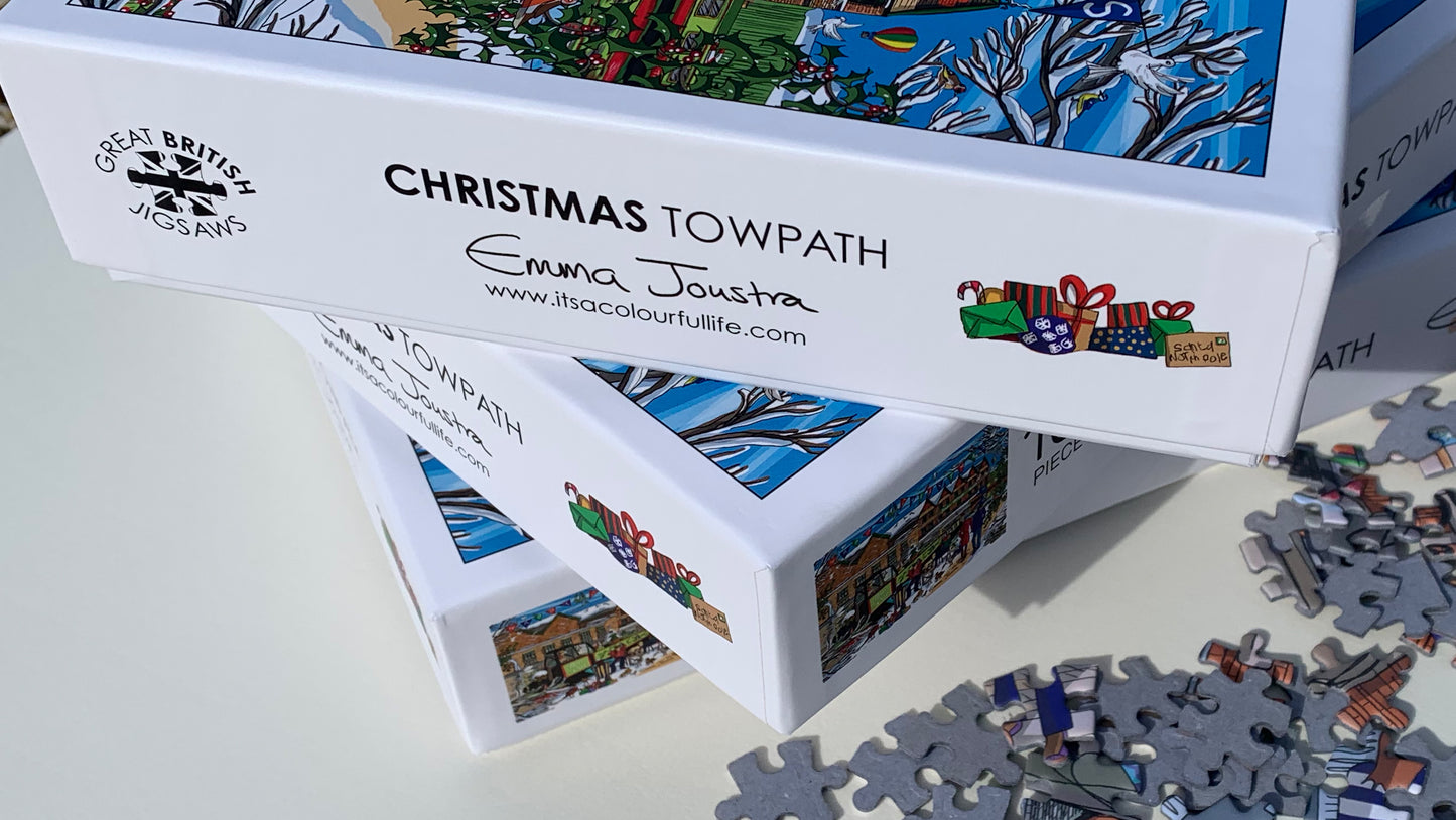 Christmas towpath 1,000 piece jigsaw puzzle