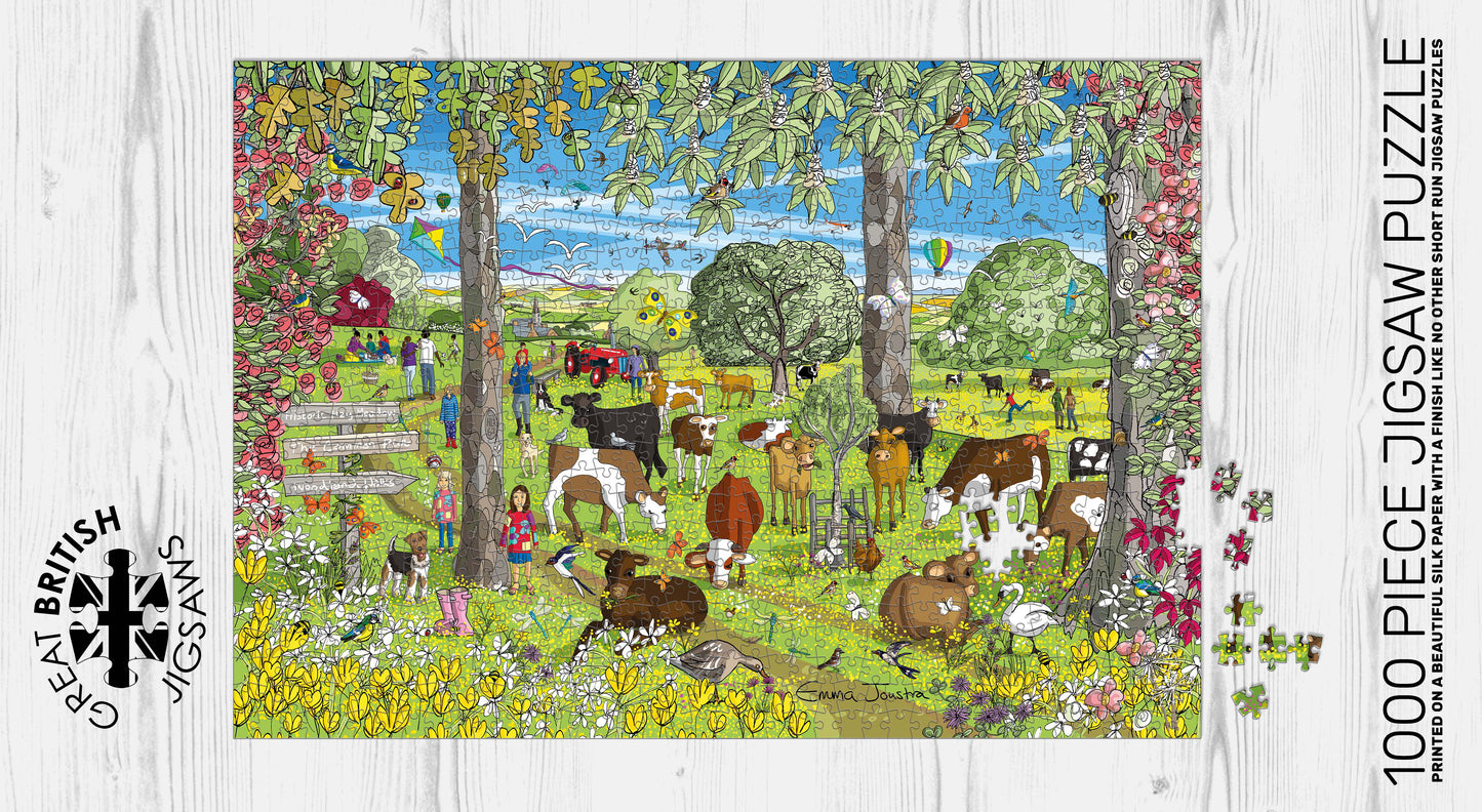 Buttercup Field 1,000 piece jigsaw puzzle