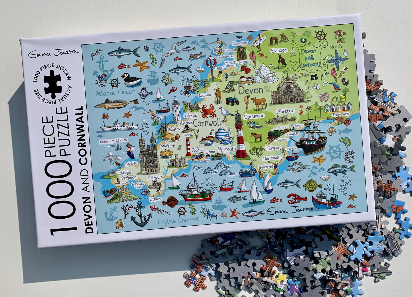 Devon and Cornwall 1,000 piece jigsaw puzzle