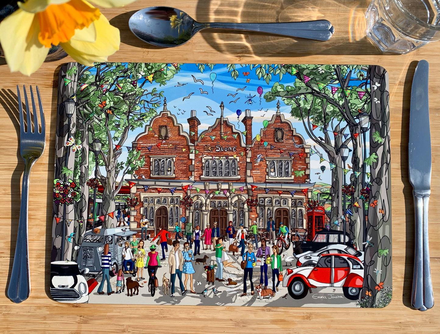 Stone Railway Station Place Mat