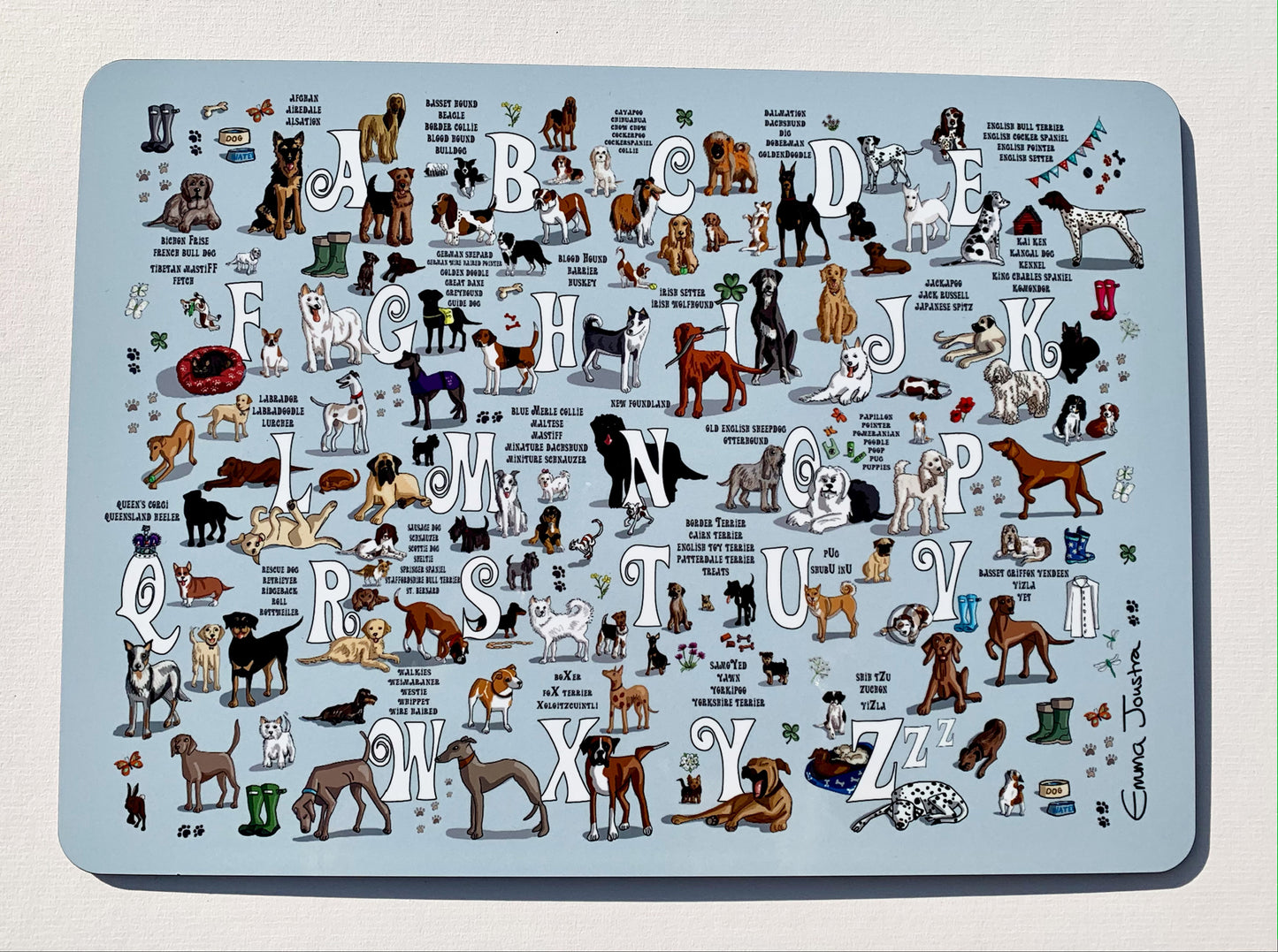 Dogs A to Z  Place Mat