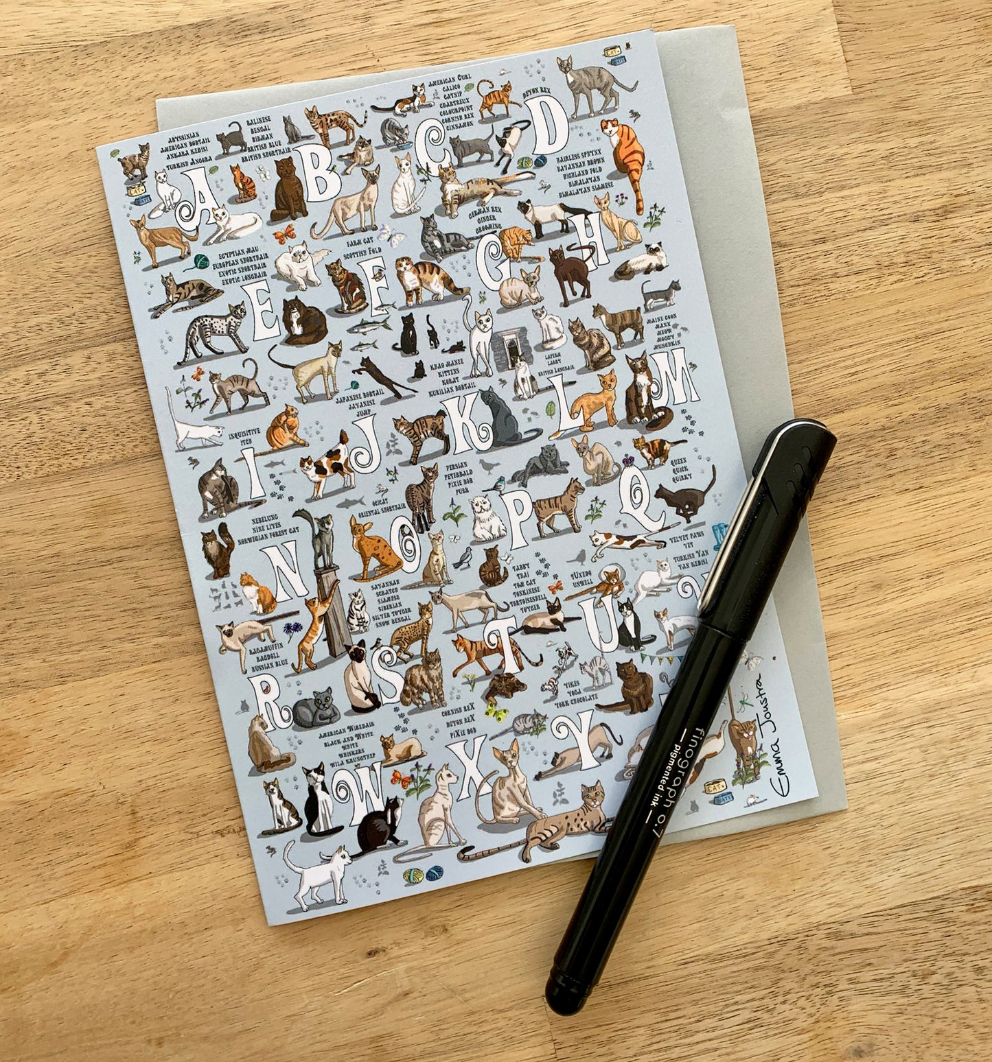 'Cats A to Z'  177mm x 127mm