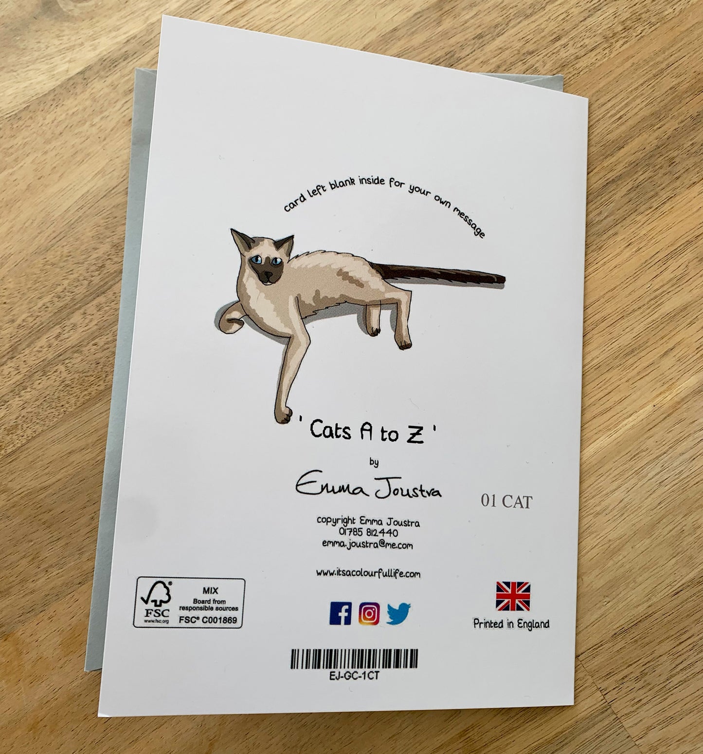 'Cats A to Z'  177mm x 127mm