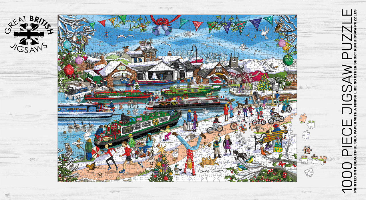 Christmas Canal 1,000 piece jigsaw puzzle