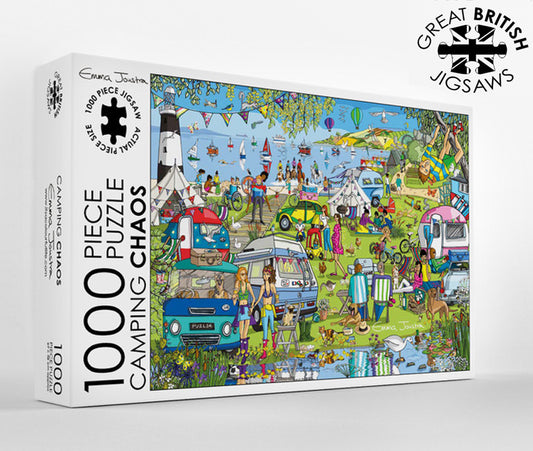Camping Chaos 1,000 piece jigsaw puzzle