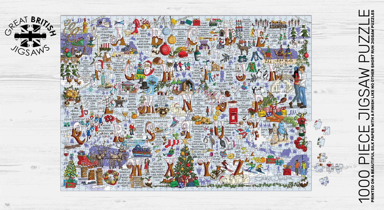 Christmas A to Z 1,000 piece jigsaw puzzle
