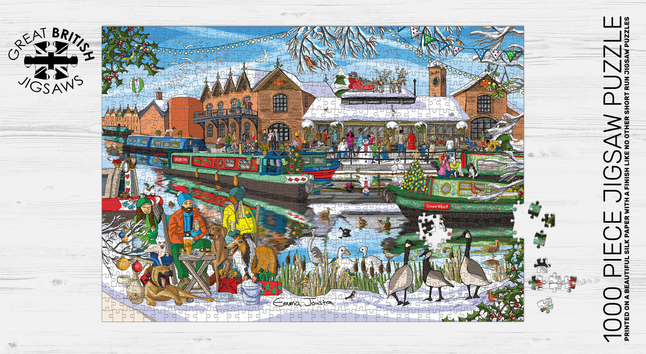 Festive Crown Wharf 1,000 piece jigsaw puzzle