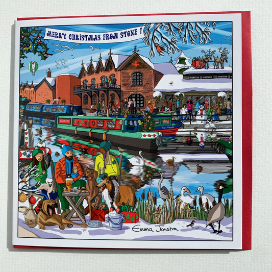 'Festive Crown Wharf'Christmas Card