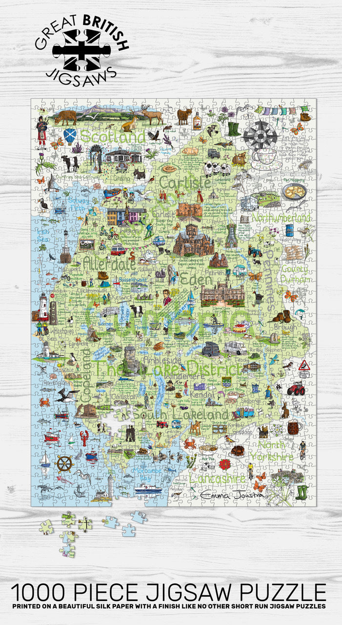 Cumbria and The Lake District 1,000 piece jigsaw puzzle