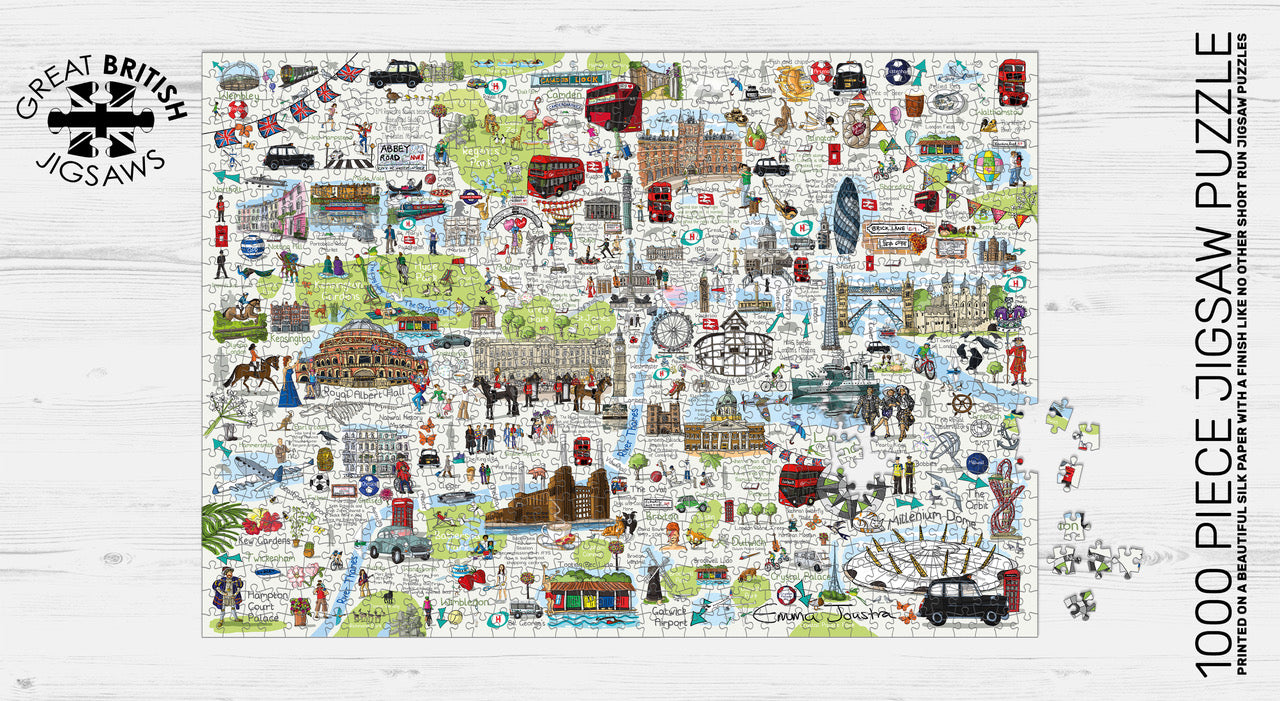 Tour of London 1,000 piece jigsaw puzzle